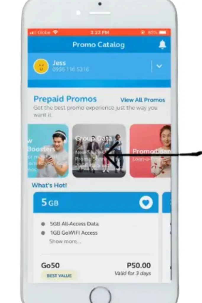 Go to the Promos section.